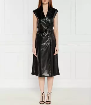 Платье BOSS BLACK z paskiem dujeta, черный