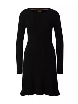 Платье BOSS Knitted dress C_Furner, черный