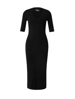 Платье BOSS Knitted dress Fezanin, черный