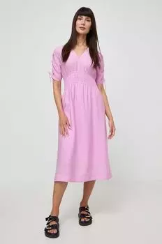 Платье Boss Orange, розовый