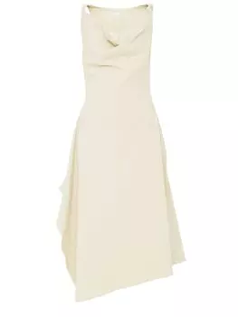 Платье Bottega Veneta Beige cotton, бежевый