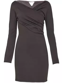 Платье Bottega Veneta Brown viscose, коричневый