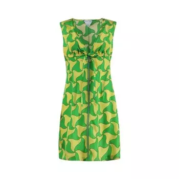 Платье Bottega Veneta Dress Parakeet/Kiwi, зеленый