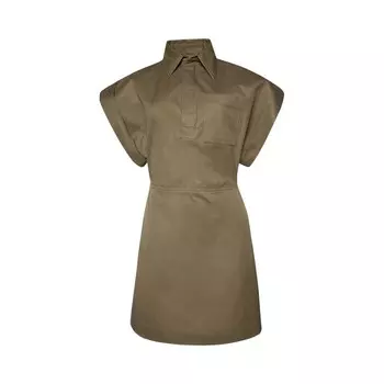 Платье Bottega Veneta Gabardine Dress, цвет Dark Sand