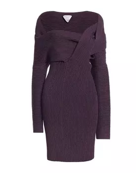 Платье Bottega Veneta, темно-фиолетовый