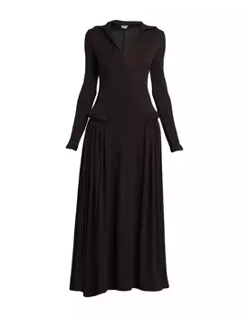 Платье Bottega Veneta, темно-коричневый