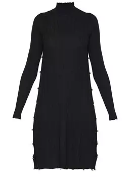 Платье Bottega Veneta Viscose pliss, черный