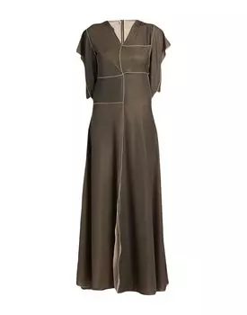 Платье Bottega Veneta, зеленый
