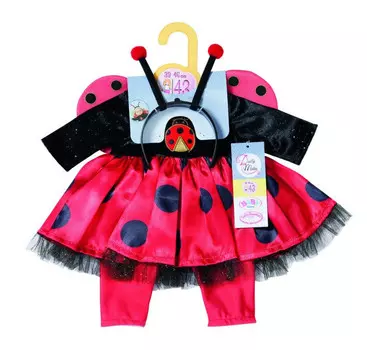 Платье «Божья коровка» и леггинсы Dolly Fashion Baby Born ZAPF