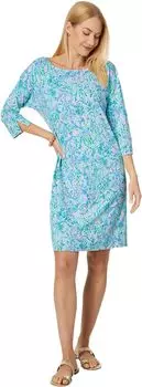 Платье Braedyn UPF 50+ Lilly Pulitzer, цвет Surf Blue Soleil It On Me