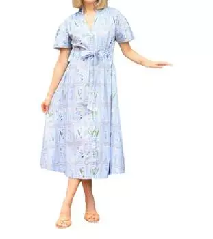 Платье Бриа в Ботанической библиотеке HOLLY SHAE Design, цвет botanical library