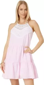 Платье Britt Seersucker Striped Lilly Pulitzer, цвет Havana Pink Seersucker Stripe