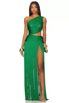 Платье Bronx and Banco Jafari Sierra Sleeveless Gown, зеленый