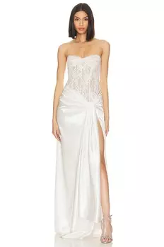 Платье Bronx and Banco X Revolve Gina Gown, белый