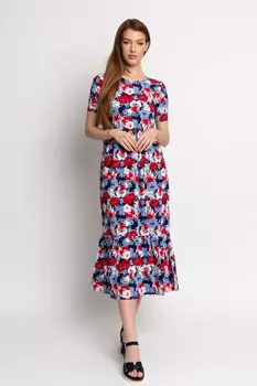Платье Budmil, синий/красный