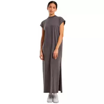 Платье Build Your Brand Vintage short sleeve long, серый