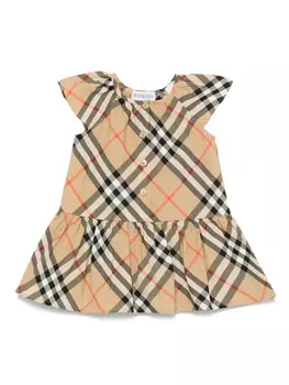Платье Burberry Kids Talley, коричневый