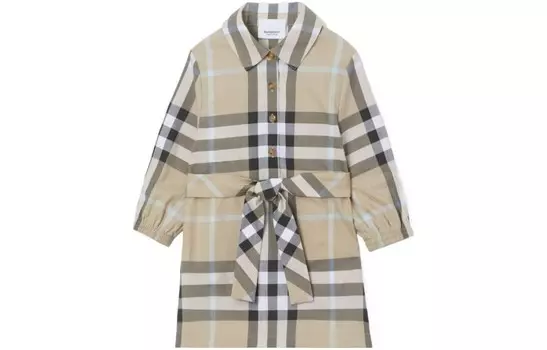 Платье Burberry, персиковый