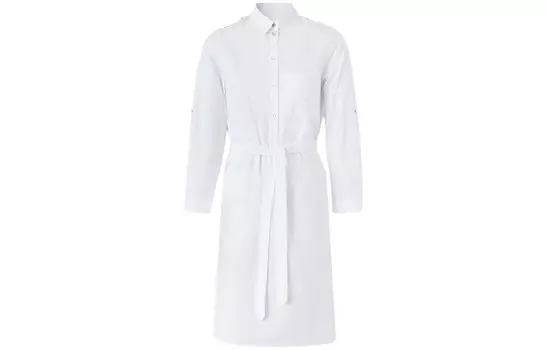 Платье Burberry с короткими рукавами, белый