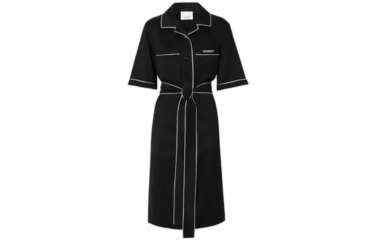 Платье Burberry The Year Of The Rabbit с длинными рукавами, черный