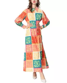 Платье BURRYCO, мультиколор