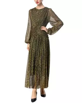 Платье BURRYCO, темно-зеленый