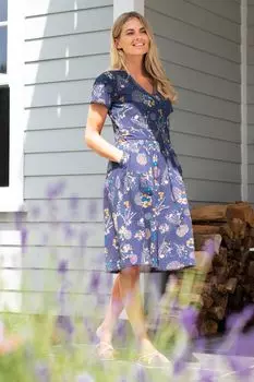 Платье Bursting Blooms Brakeburn, синий