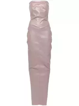 Платье-бюстье без бретелей Rick Owens, розовый