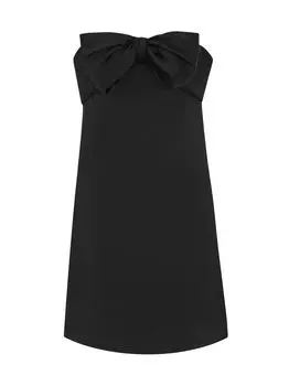 Платье-бюстье из креп-сатина Saint Laurent