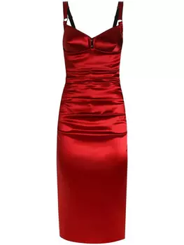 Платье-бюстье миди Dolce & Gabbana, красный