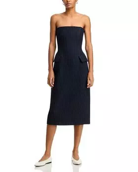 Платье-бюстье по индивидуальному заказу CO, синий