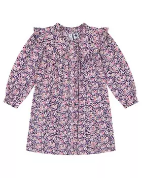 Платье Busy Bees Quinn с рюшами спереди, розовый