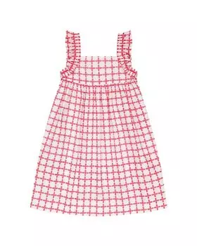 Платье Busy Bees Sawyer с рукавами-крылышками, красный