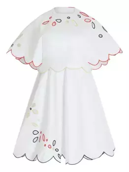 Платье Buttercup с фестонами Rosie Assoulin, белый