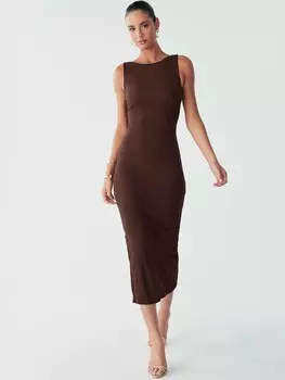 Платье BWLDR Suny, коричневый