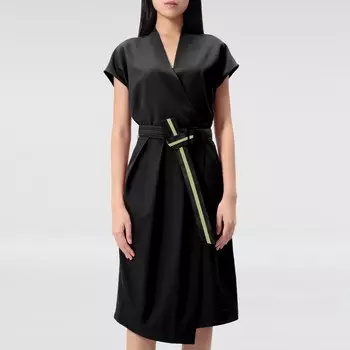 Платье cache coeur с v-образным вырезом Smart And Joy, черный