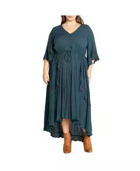 Платье Cadence больших размеров CITY CHIC, синий