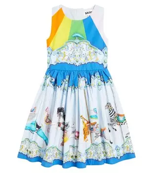 Платье Caisi из хлопка с принтом Molo, мультиколор