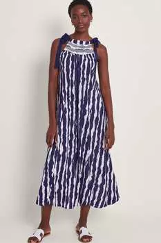 Платье Caity с полосатым узором Monsoon, синий