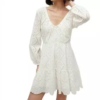 Платье Calibra белого цвета Veronica Beard