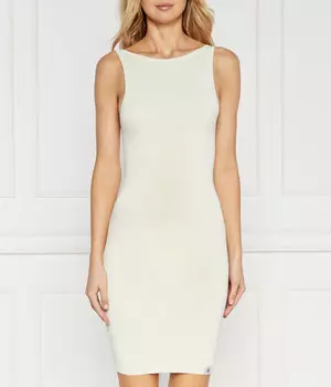 Платье Calvin Klein Jeans Archive, экрю