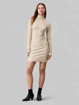 Платье CALVIN KLEIN JEANS, бежевый