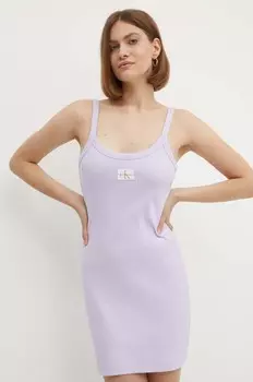 Платье Calvin Klein Jeans, фиолетовый