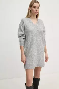 Платье Calvin Klein Jeans с добавлением шерсти, серый