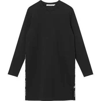 Платье Calvin Klein Jeans Side Repeat Logo Milano, черный