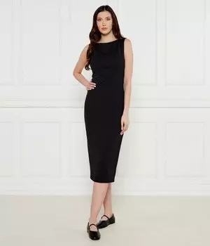 Платье Calvin Klein миди без рукавов, черный