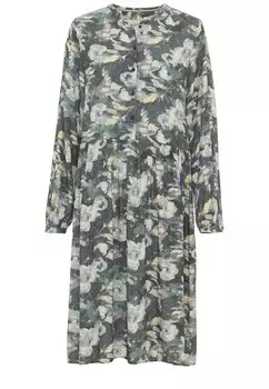 Платье Camel Active mit Allover Print, цвет Grau-Grn
