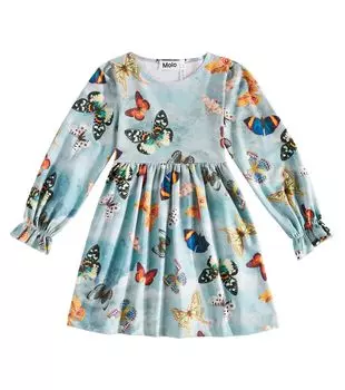 Платье Camie из смесового хлопка с принтом Molo, мультиколор