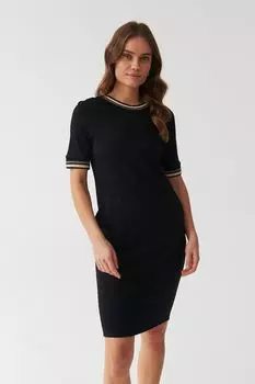 Платье Camila из модала с рукавами реглан Tatuum, черный