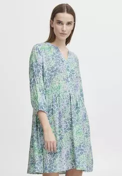 Платье Camisero b.young BYMMJOELLA VNECK, синий колокол микс